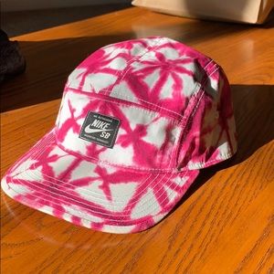 Nike SB pink and white hat